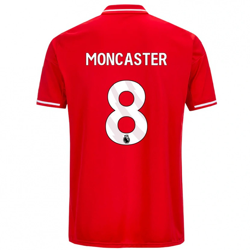 Danxen Men Mai Moncaster #8 Red White Home Jersey 2025/26 T-Shirt