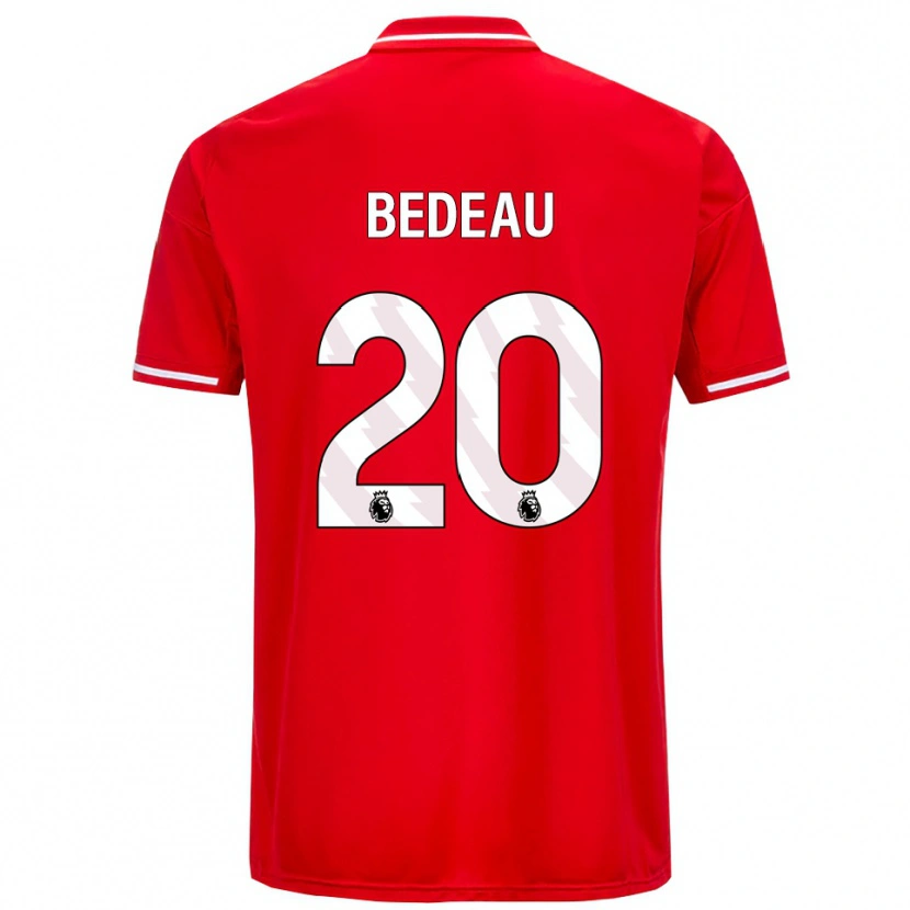 Danxen Men Naomi Bedeau #20 Red White Home Jersey 2025/26 T-Shirt