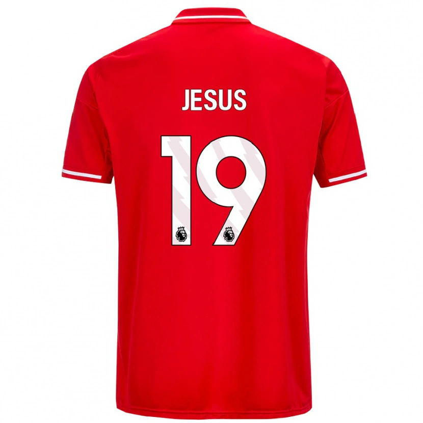 Danxen Men Igor Jesus #19 Red White Home Jersey 2025/26 T-Shirt
