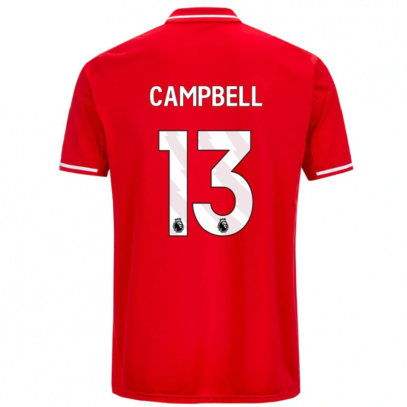Danxen Men Luke Campbell #13 Red White Home Jersey 2025/26 T-Shirt