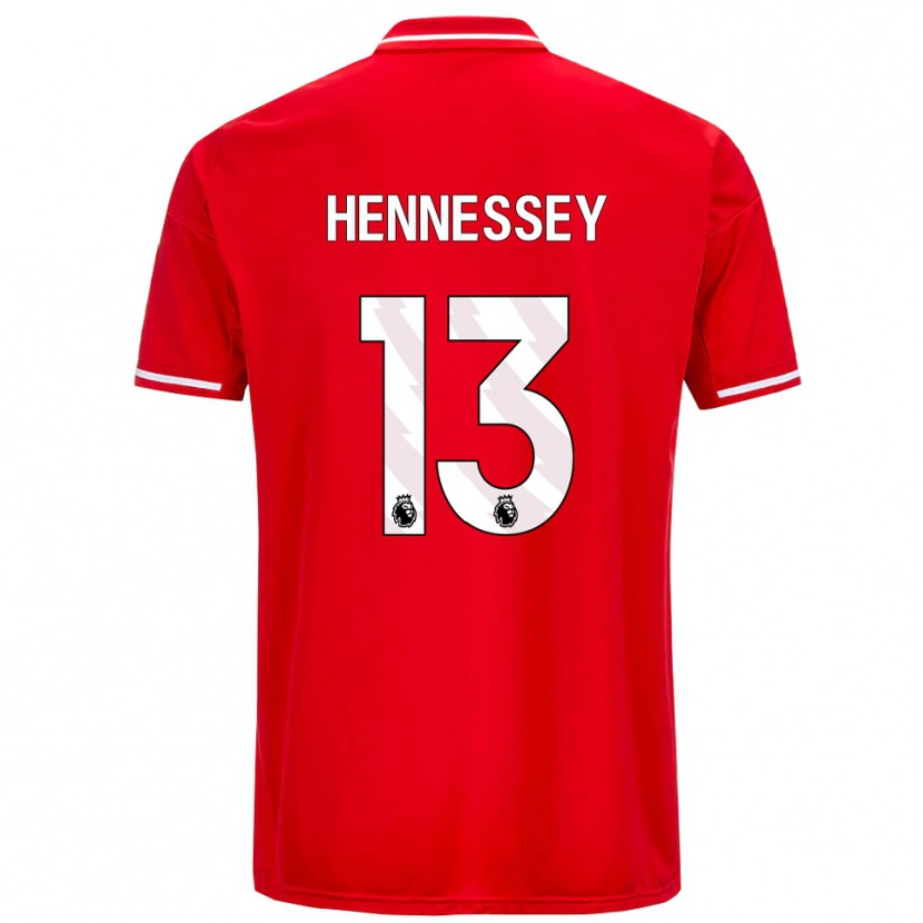 Danxen Men Wayne Hennessey #13 Red White Home Jersey 2025/26 T-Shirt