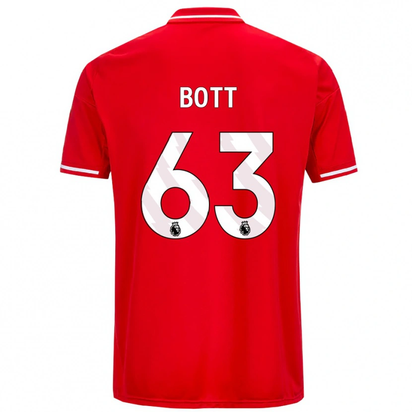 Danxen Men Aaron Bott #63 Red White Home Jersey 2025/26 T-Shirt