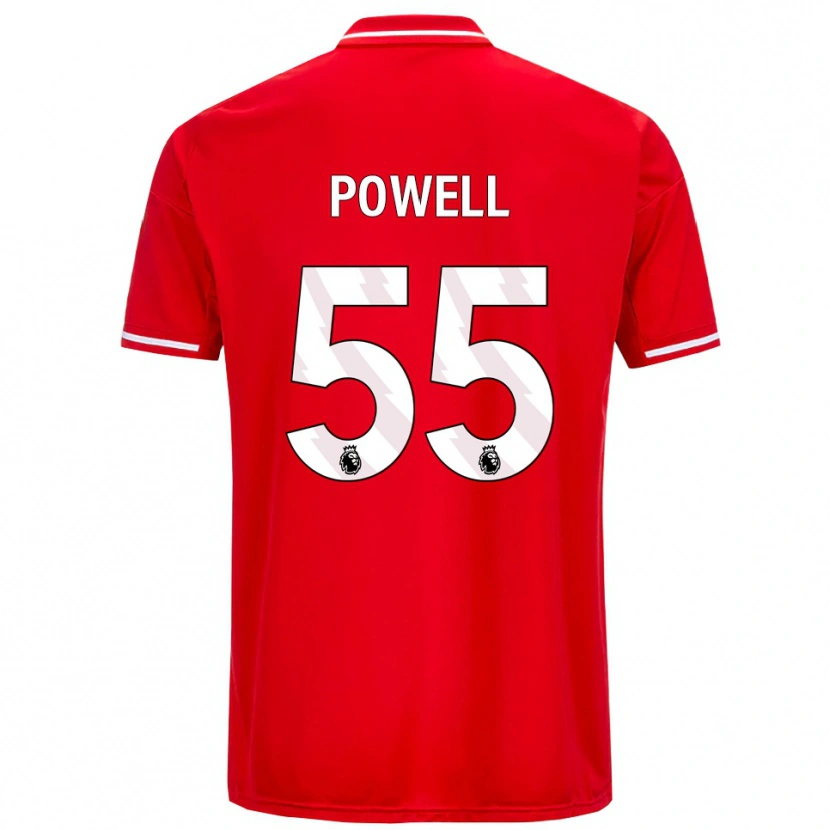 Danxen Men Josh Powell #55 Red White Home Jersey 2025/26 T-Shirt