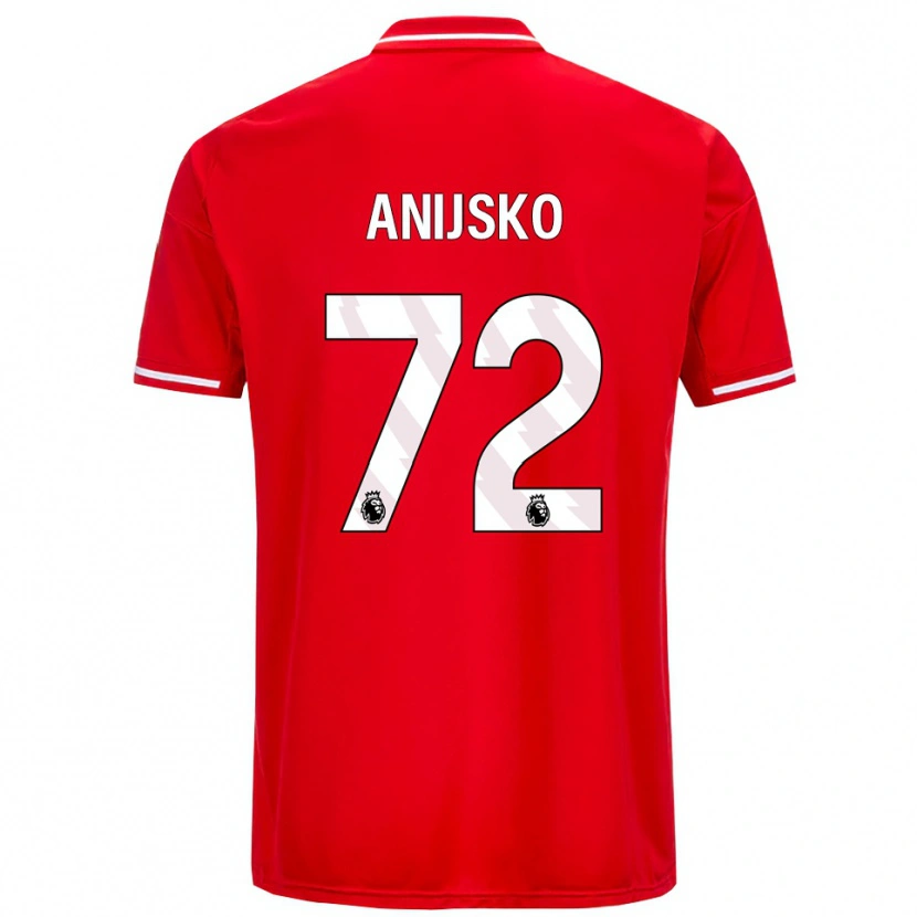 Danxen Men Danni Anisjko #72 Red White Home Jersey 2025/26 T-Shirt