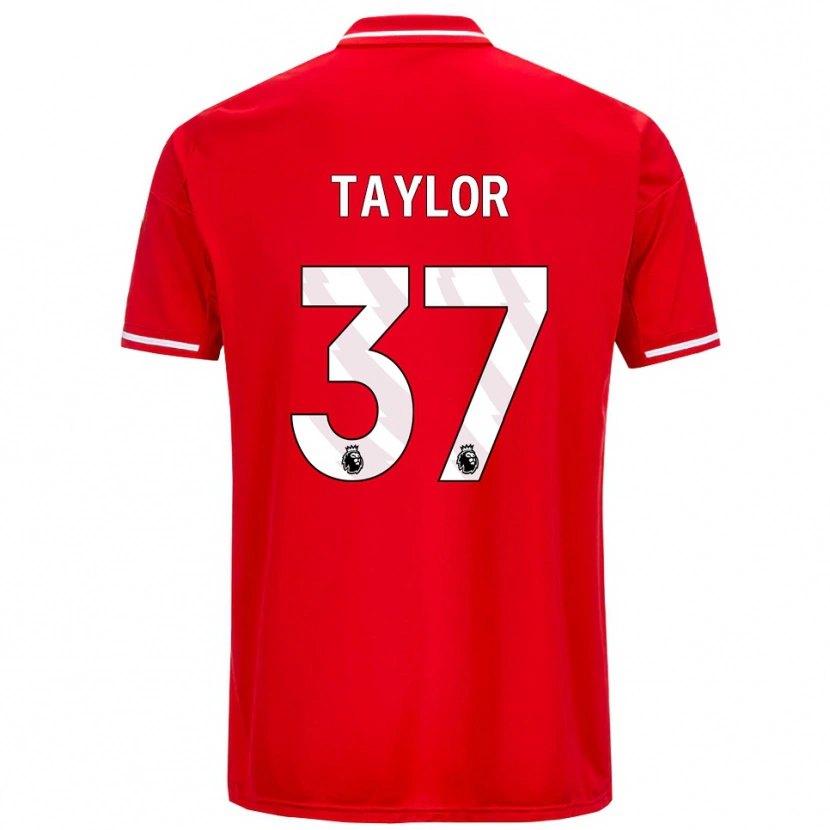 Danxen Men Dale Taylor #37 Red White Home Jersey 2025/26 T-Shirt