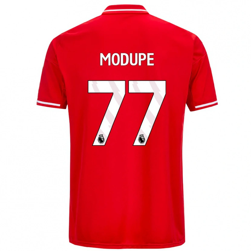 Danxen Men David Modupe #77 Red White Home Jersey 2025/26 T-Shirt