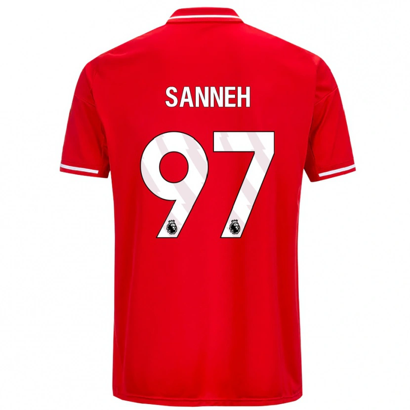 Danxen Men Buba Sanneh #97 Red White Home Jersey 2025/26 T-Shirt
