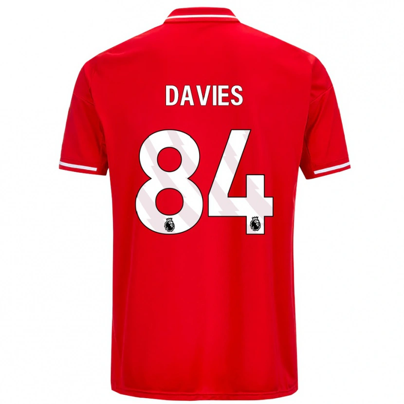 Danxen Men Isaac Davies #84 Red White Home Jersey 2025/26 T-Shirt