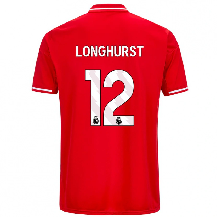 Danxen Men Kate Longhurst #12 Red White Home Jersey 2025/26 T-Shirt