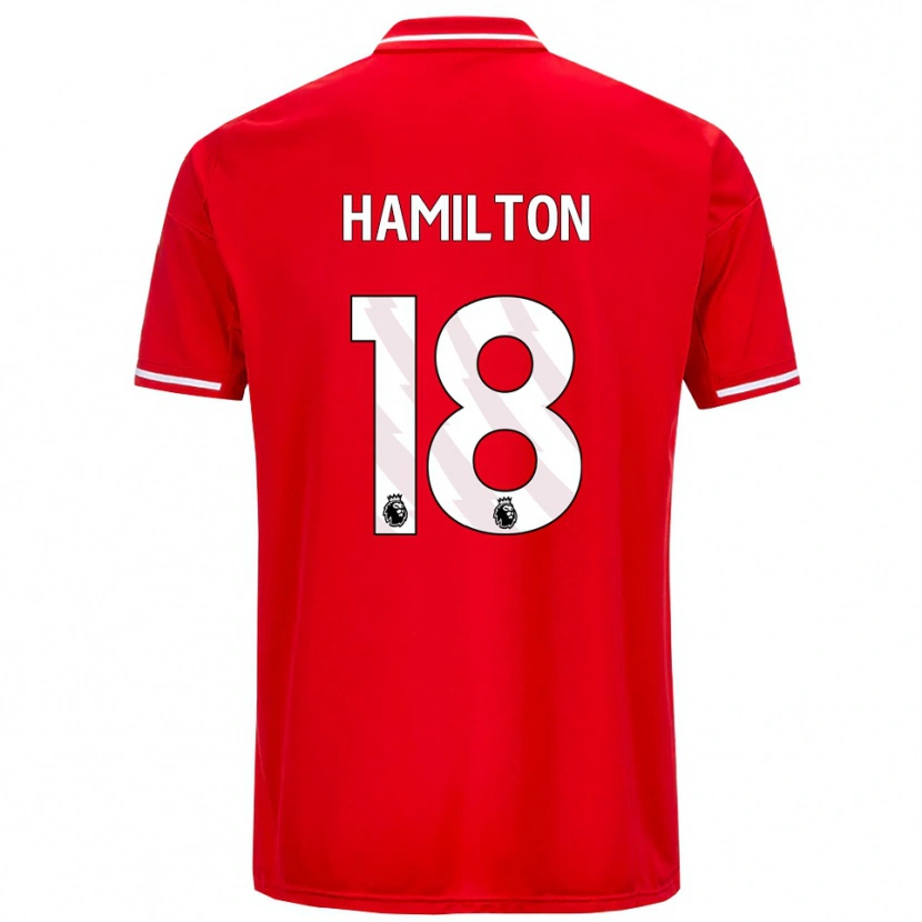 Danxen Men Caragh Hamilton #18 Red White Home Jersey 2025/26 T-Shirt