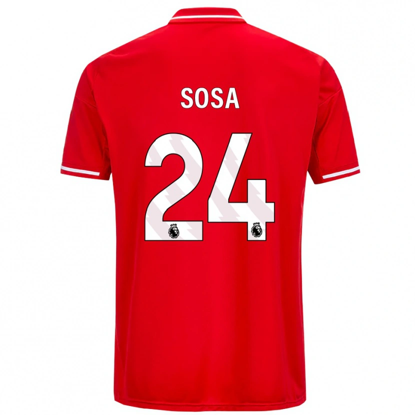 Danxen Men Ramón Sosa #24 Red White Home Jersey 2025/26 T-Shirt