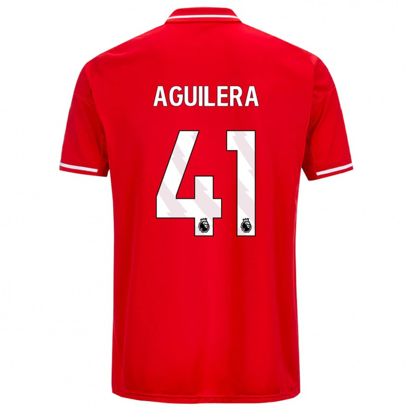Danxen Men Brandon Aguilera #41 Red White Home Jersey 2025/26 T-Shirt