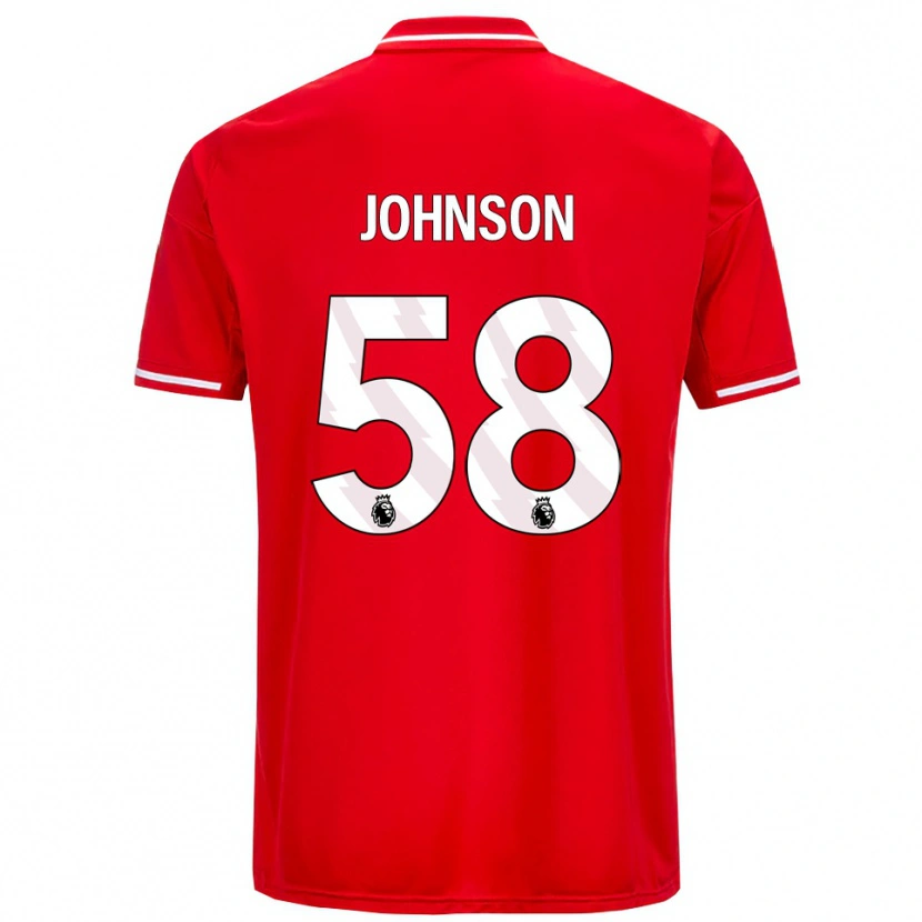 Danxen Men Pharrell Johnson #58 Red White Home Jersey 2025/26 T-Shirt