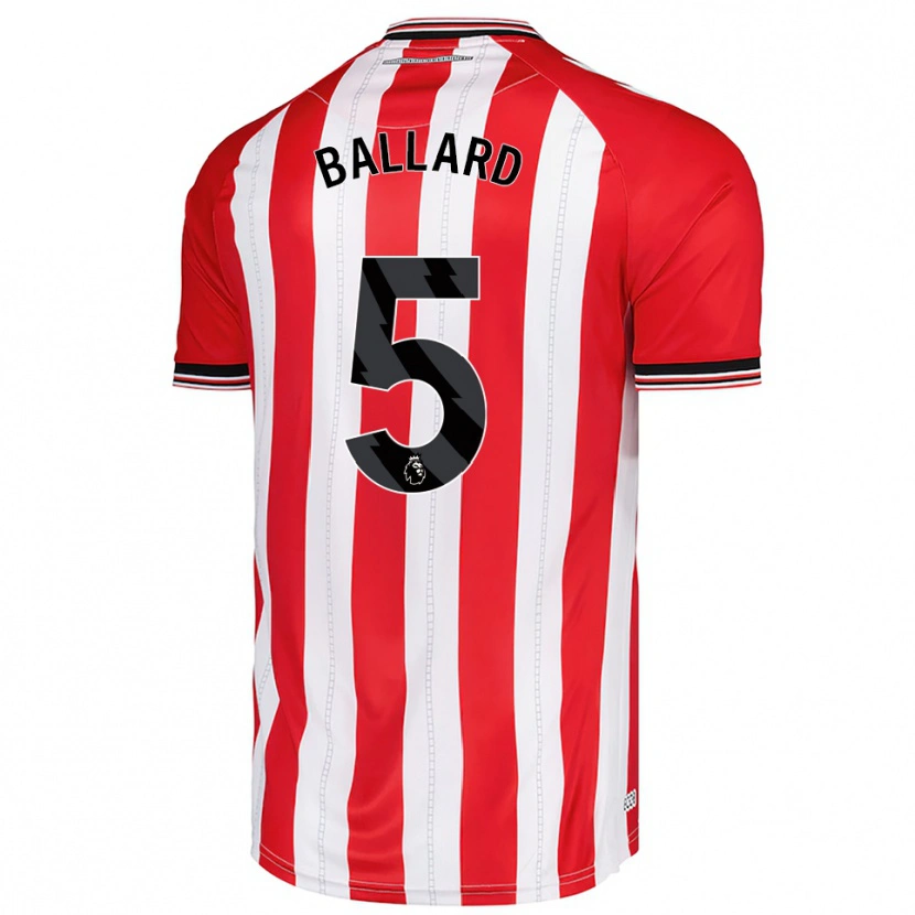 Danxen Men Daniel Ballard #5 Red White Home Jersey 2025/26 T-Shirt