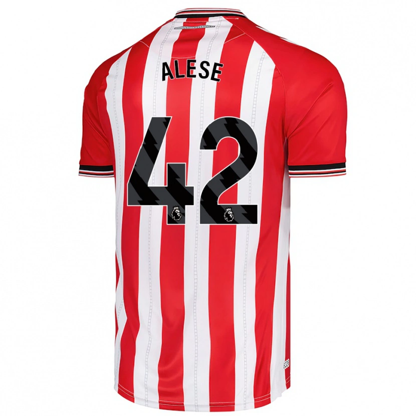 Danxen Men Aji Alese #42 Red White Home Jersey 2025/26 T-Shirt