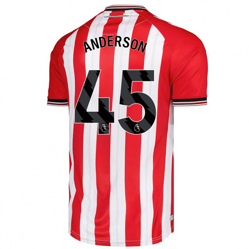 Danxen Men Joe Anderson #45 Red White Home Jersey 2025/26 T-Shirt