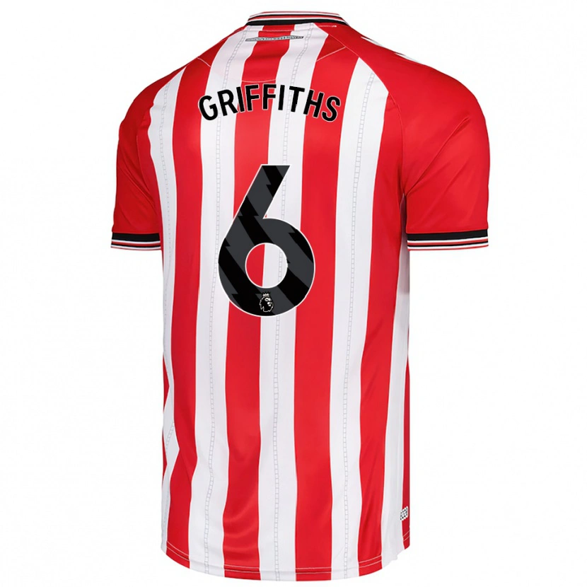 Danxen Men Louise Griffiths #6 Red White Home Jersey 2025/26 T-Shirt