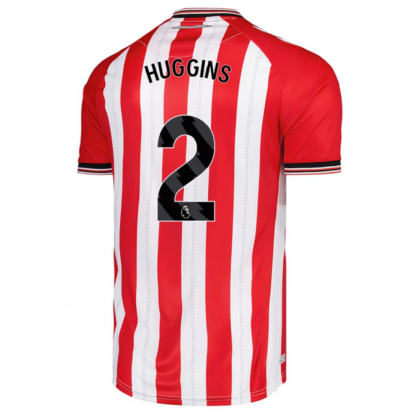 Danxen Men Niall Huggins #2 Red White Home Jersey 2025/26 T-Shirt