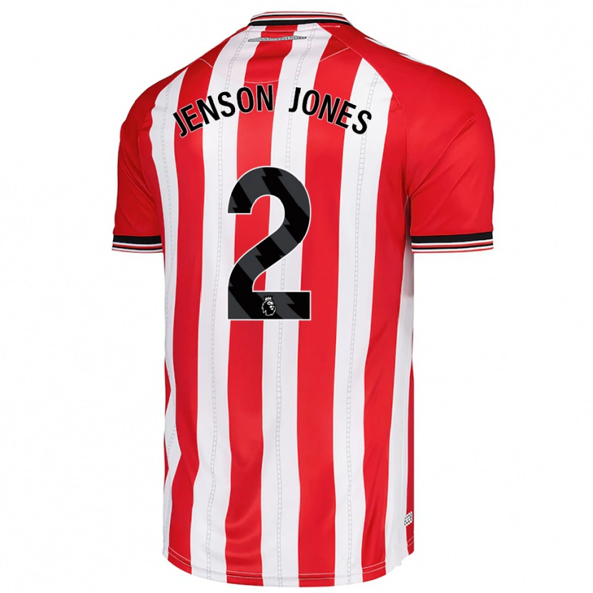 Danxen Men Jenson Jones #2 Red White Home Jersey 2025/26 T-Shirt