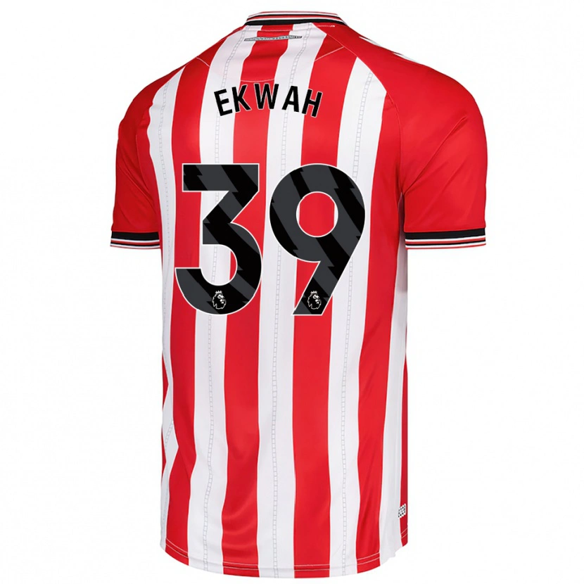 Danxen Men Pierre Ekwah #39 Red White Home Jersey 2025/26 T-Shirt