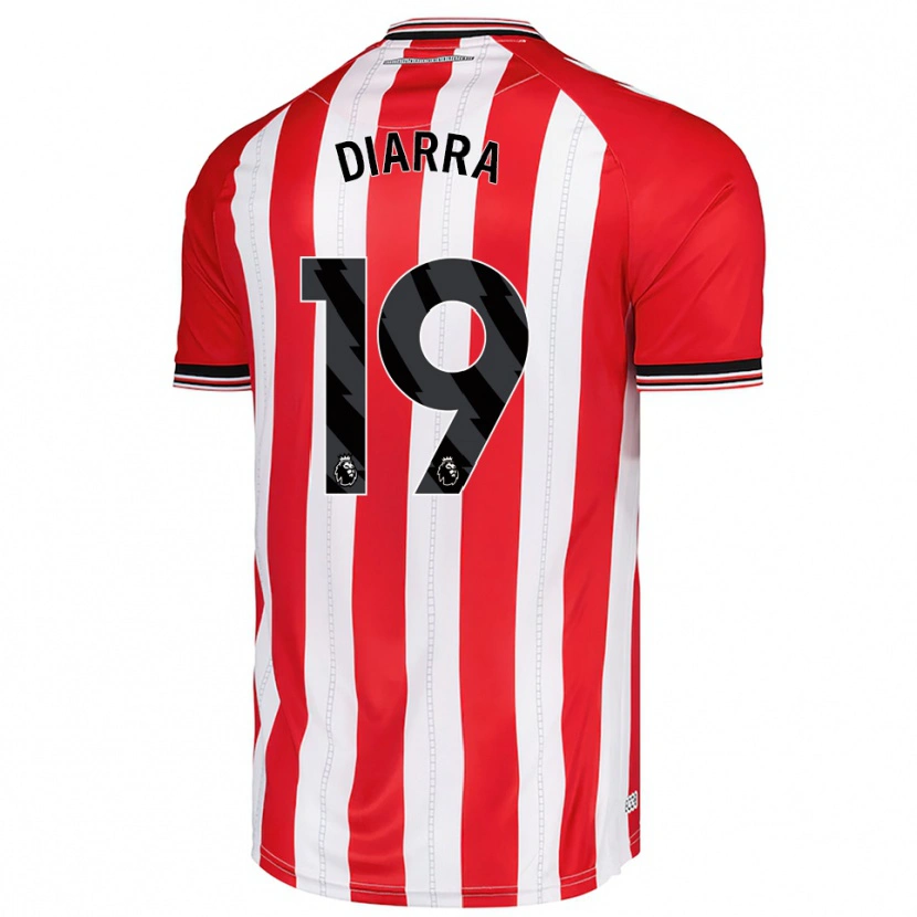 Danxen Men Habib Diarra #19 Red White Home Jersey 2025/26 T-Shirt