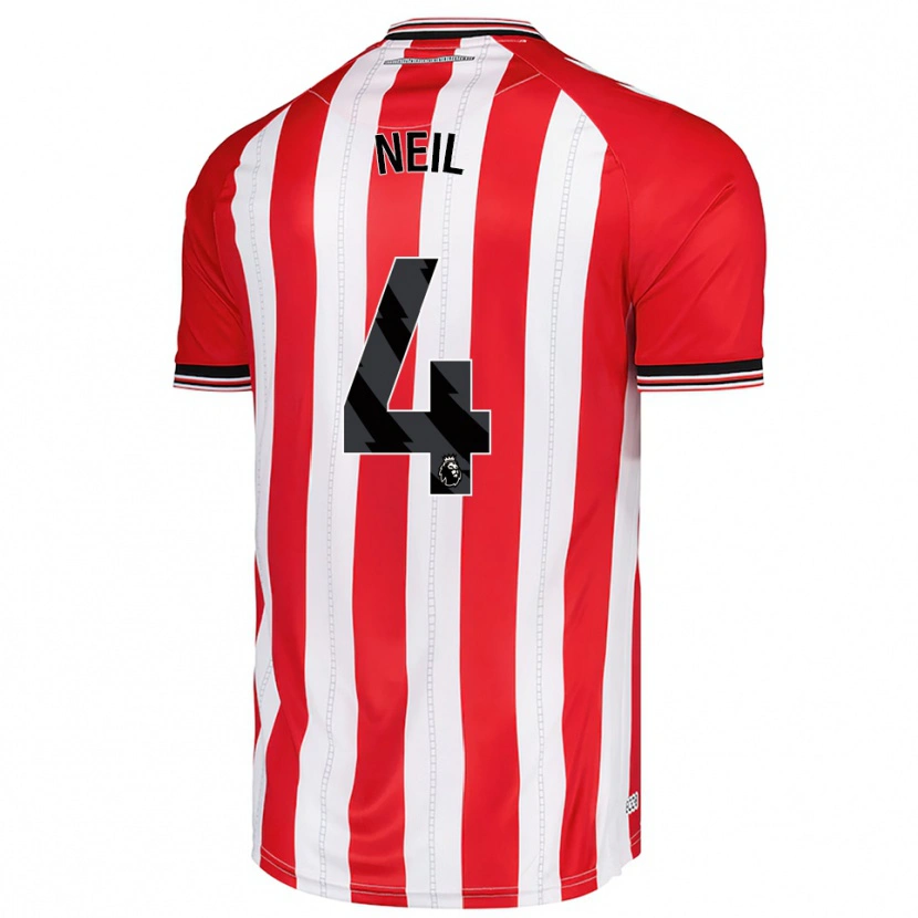 Danxen Men Dan Neil #4 Red White Home Jersey 2025/26 T-Shirt