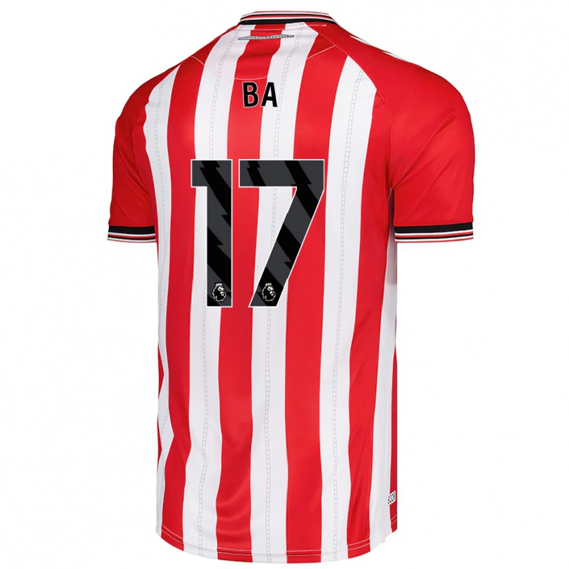 Danxen Men Abdoullah Ba #17 Red White Home Jersey 2025/26 T-Shirt