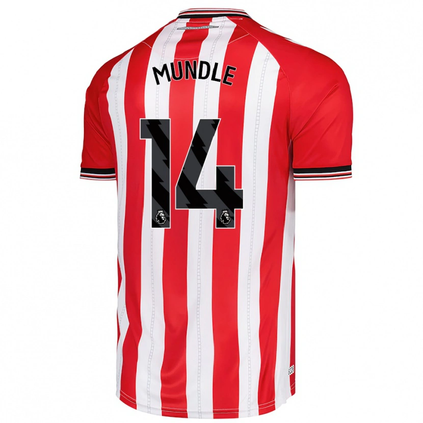 Danxen Men Romaine Mundle #14 Red White Home Jersey 2025/26 T-Shirt