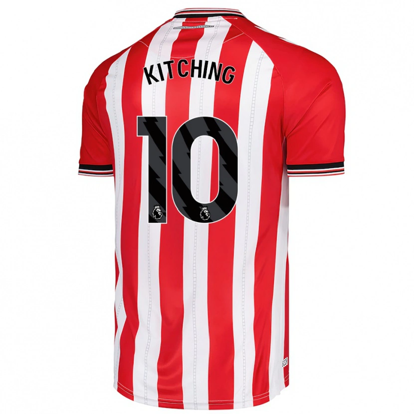 Danxen Men Katie Kitching #10 Red White Home Jersey 2025/26 T-Shirt