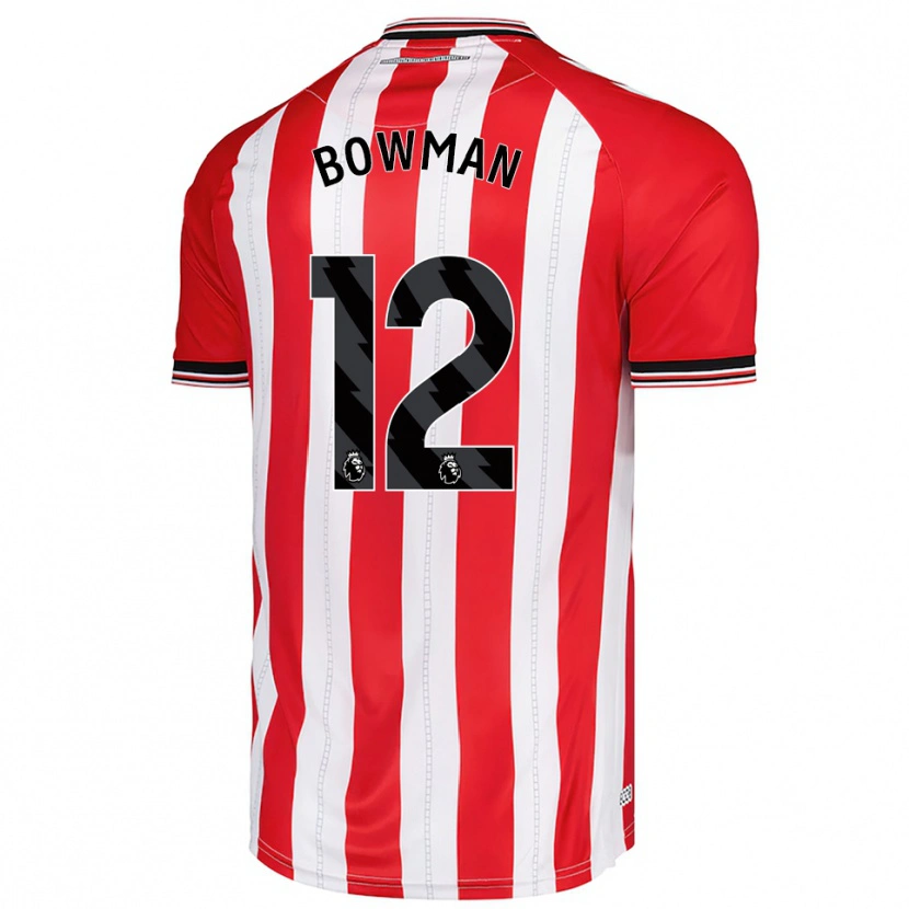 Danxen Men Arron Bowman #12 Red White Home Jersey 2025/26 T-Shirt