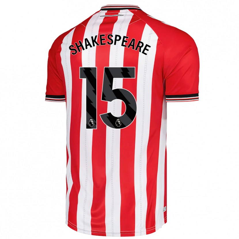 Danxen Men Caleb Shakespeare #15 Red White Home Jersey 2025/26 T-Shirt