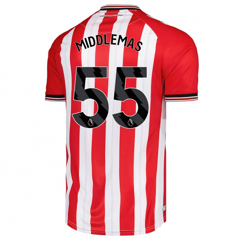 Danxen Men Ben Middlemas #55 Red White Home Jersey 2025/26 T-Shirt