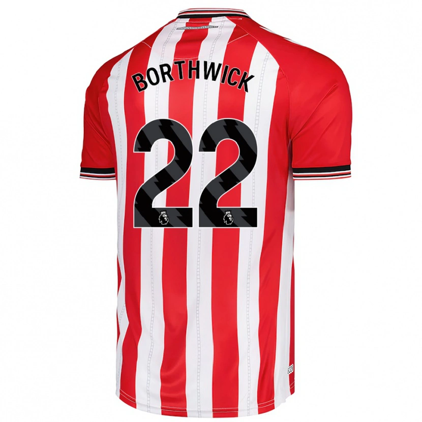 Danxen Men Megan Borthwick #22 Red White Home Jersey 2025/26 T-Shirt