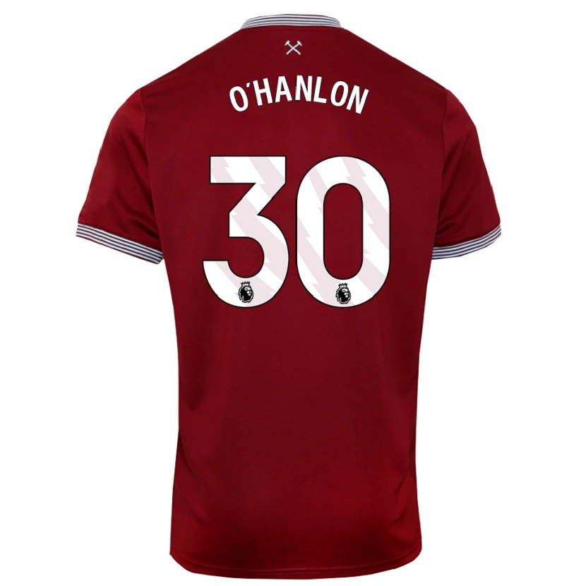 Danxen Men Katie O'hanlon #30 Burgundy White Home Jersey 2025/26 T-Shirt