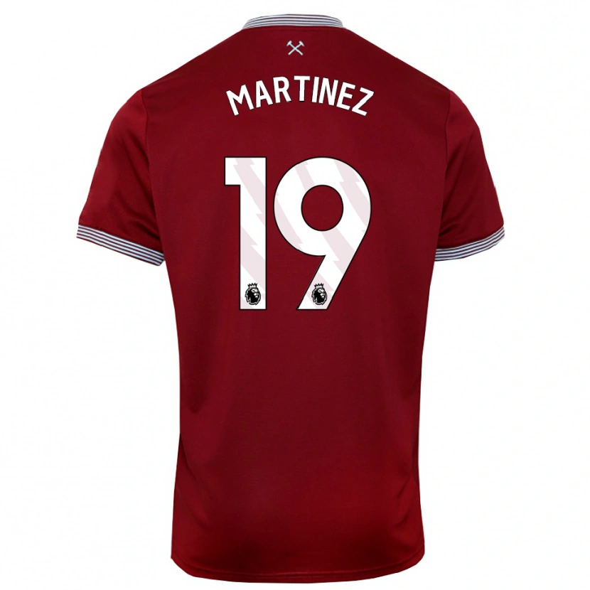 Danxen Men Shekiera Martinez #19 Burgundy White Home Jersey 2025/26 T-Shirt