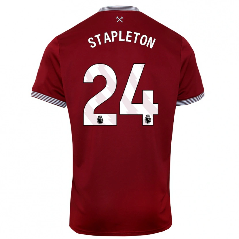 Danxen Men Jessie Stapleton #24 Burgundy White Home Jersey 2025/26 T-Shirt