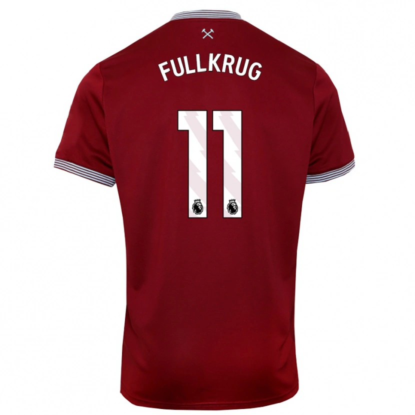 Danxen Men Niclas Füllkrug #11 Burgundy White Home Jersey 2025/26 T-Shirt