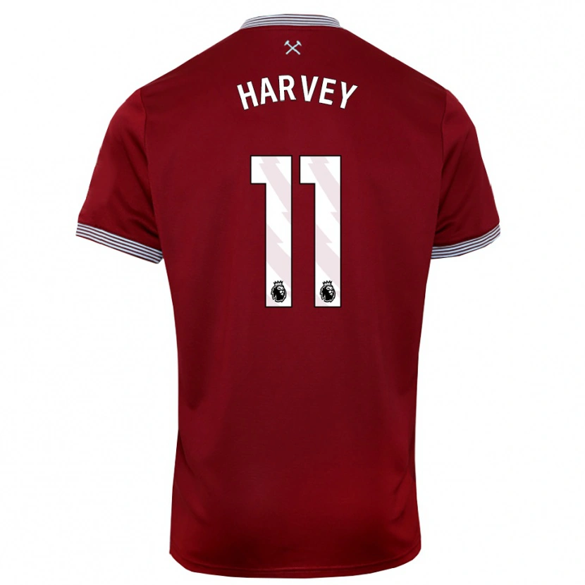 Danxen Men Ros Harvey #11 Burgundy White Home Jersey 2025/26 T-Shirt