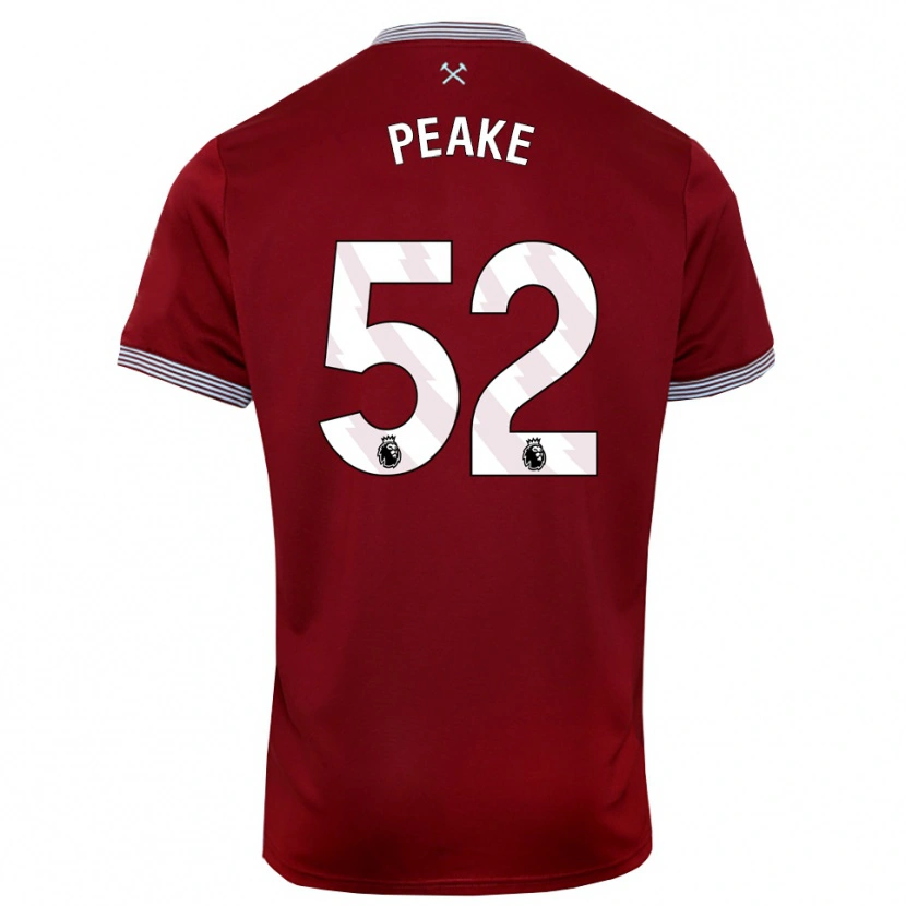 Danxen Men Lennon Peake #52 Burgundy White Home Jersey 2025/26 T-Shirt