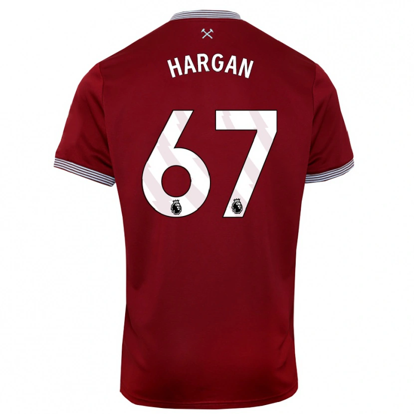 Danxen Men Riley Hargan #67 Burgundy White Home Jersey 2025/26 T-Shirt