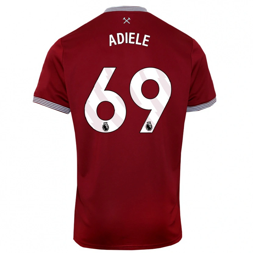 Danxen Men Emeka Adiele #69 Burgundy White Home Jersey 2025/26 T-Shirt