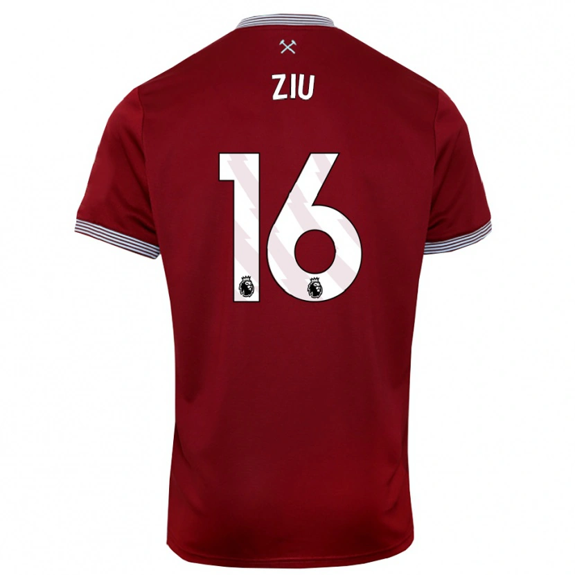 Danxen Men Jessica Ziu #16 Burgundy White Home Jersey 2025/26 T-Shirt