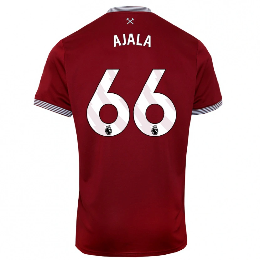Danxen Men Joshua Ajala #66 Burgundy White Home Jersey 2025/26 T-Shirt