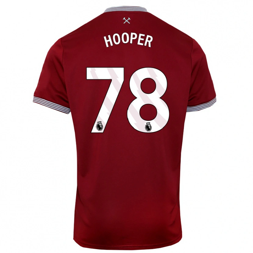 Danxen Men Finley Hooper #78 Burgundy White Home Jersey 2025/26 T-Shirt