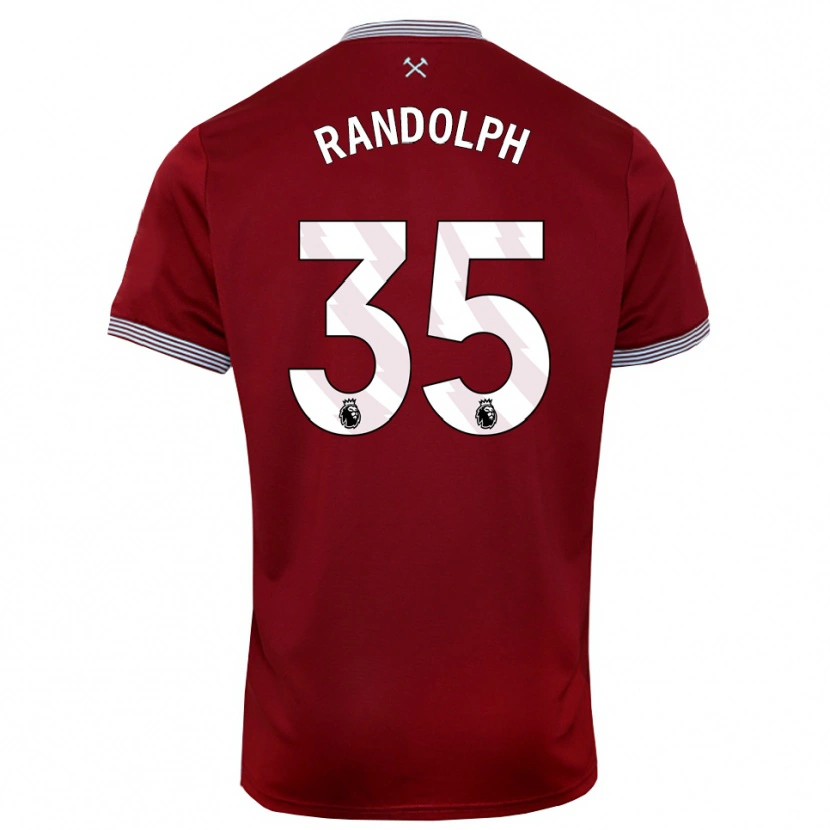 Danxen Men Darren Randolph #35 Burgundy White Home Jersey 2025/26 T-Shirt