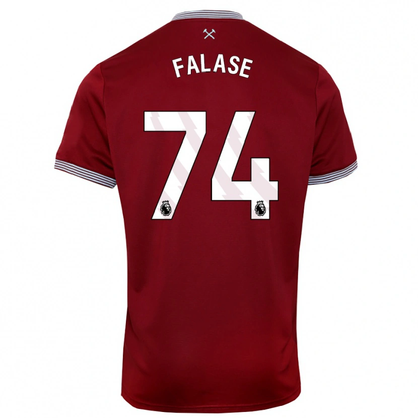 Danxen Men Asher Falase #74 Burgundy White Home Jersey 2025/26 T-Shirt