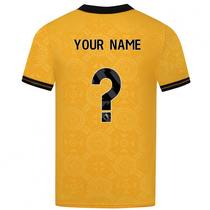 Danxen Men Your Name #0 Yellow Black Home Jersey 2025/26 T-Shirt