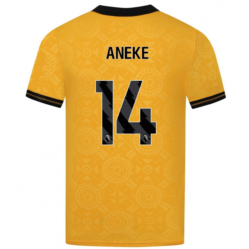 Danxen Men Aaron Aneke #14 Yellow Black Home Jersey 2025/26 T-Shirt