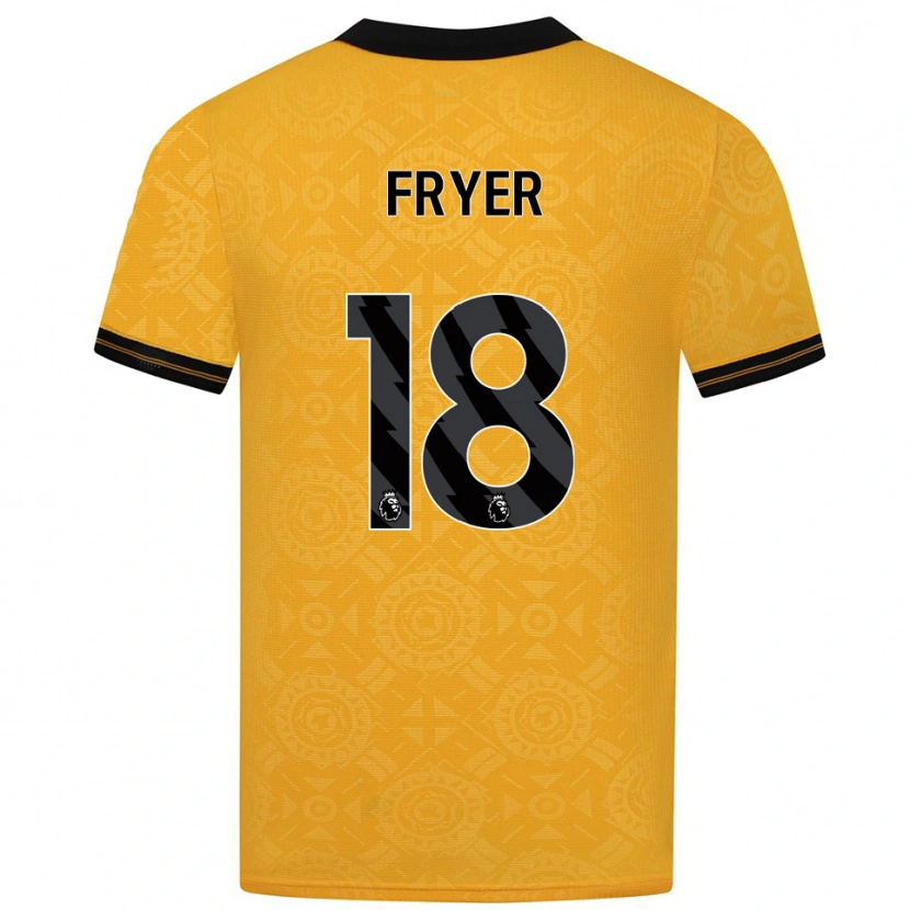 Danxen Men Hannah Fryer #18 Yellow Black Home Jersey 2025/26 T-Shirt