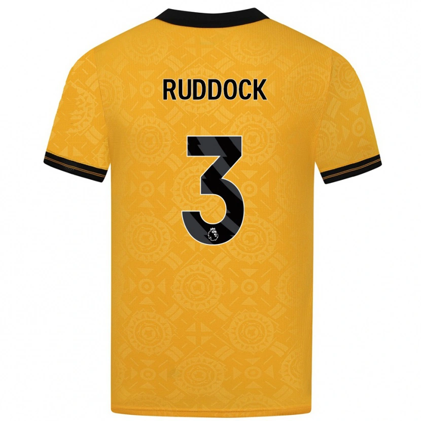 Danxen Men Max Ruddock #3 Yellow Black Home Jersey 2025/26 T-Shirt